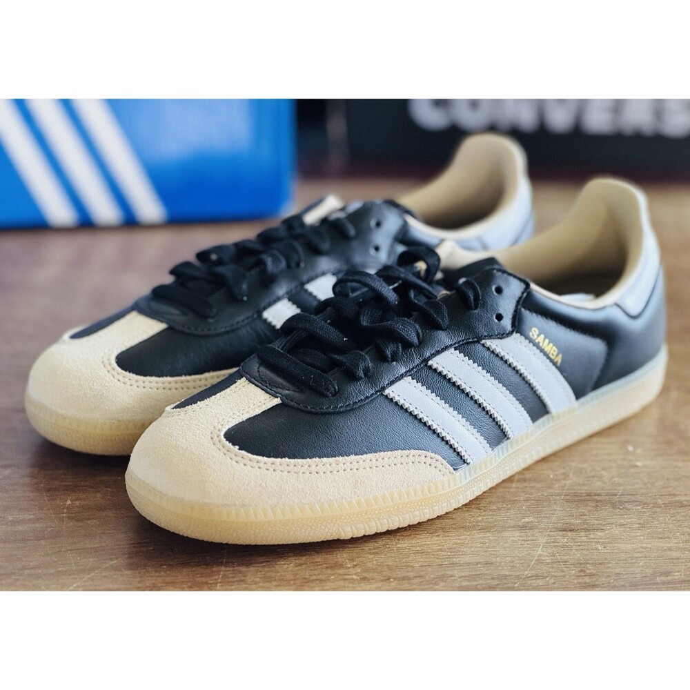 Men’s Size 9 adidas Samba OG Core Black Cloud White Gum JS3832 NIB
